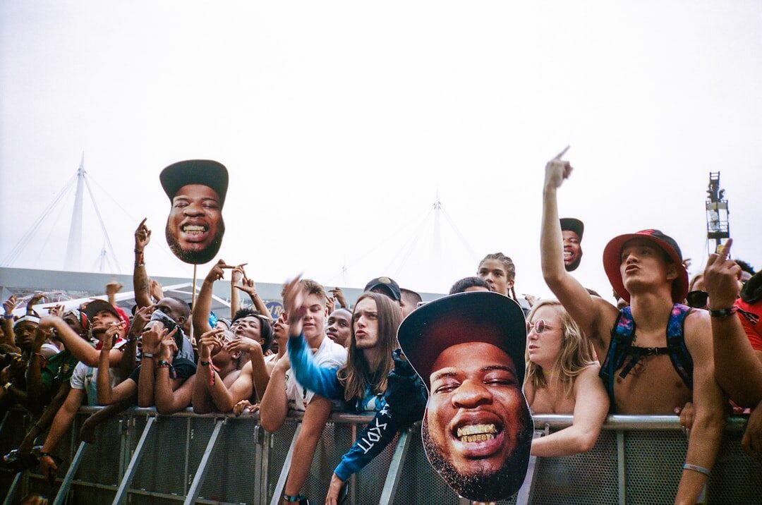 happy celebrity fans cheering